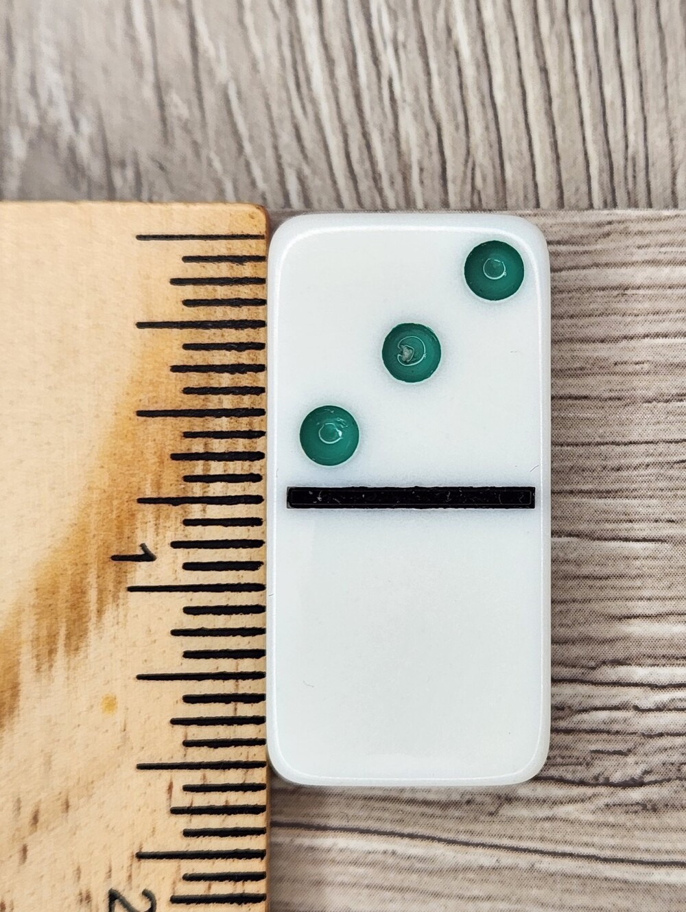 Blank 3 Replacement Domino Large Dot Shiny Color 1½ X ¾ X ¼ Dominoes